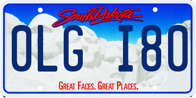 SD license plate 0LGI80
