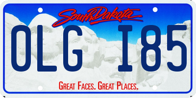 SD license plate 0LGI85