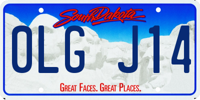 SD license plate 0LGJ14