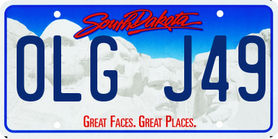SD license plate 0LGJ49