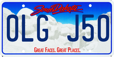 SD license plate 0LGJ50