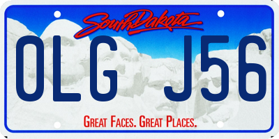SD license plate 0LGJ56