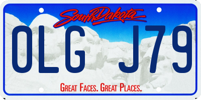 SD license plate 0LGJ79