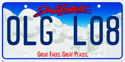 SD license plate 0LGL08