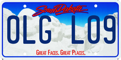 SD license plate 0LGL09