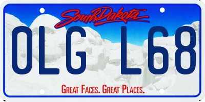 SD license plate 0LGL68