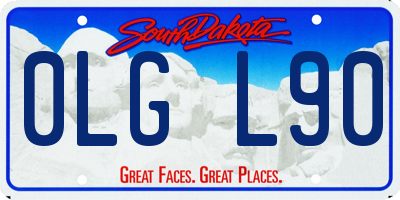 SD license plate 0LGL90
