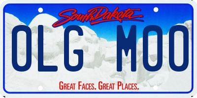 SD license plate 0LGM00