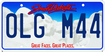 SD license plate 0LGM44