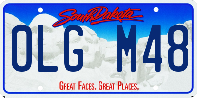 SD license plate 0LGM48