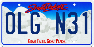 SD license plate 0LGN31