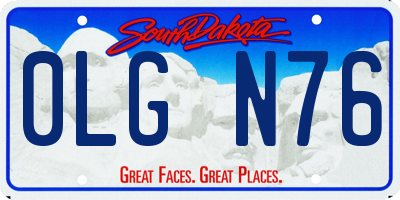 SD license plate 0LGN76