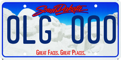 SD license plate 0LGO00