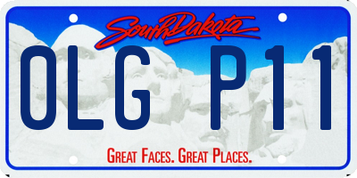 SD license plate 0LGP11