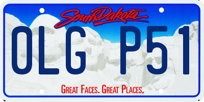 SD license plate 0LGP51
