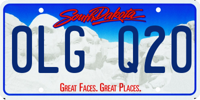 SD license plate 0LGQ20