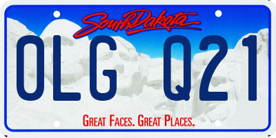 SD license plate 0LGQ21