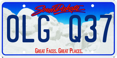SD license plate 0LGQ37