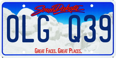 SD license plate 0LGQ39