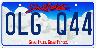 SD license plate 0LGQ44