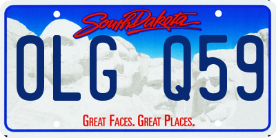 SD license plate 0LGQ59