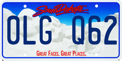 SD license plate 0LGQ62