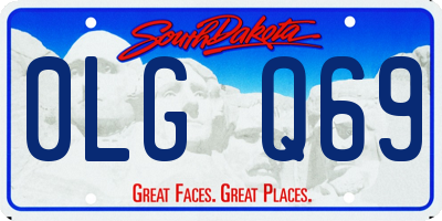 SD license plate 0LGQ69