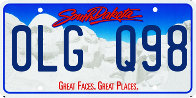 SD license plate 0LGQ98