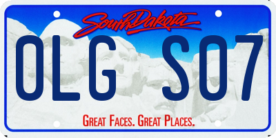 SD license plate 0LGS07