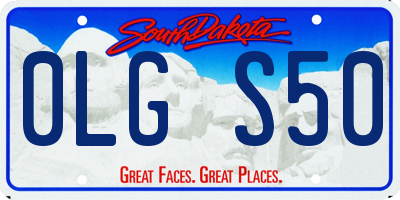 SD license plate 0LGS50