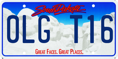 SD license plate 0LGT16
