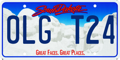 SD license plate 0LGT24