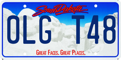 SD license plate 0LGT48