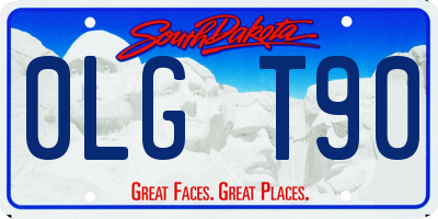 SD license plate 0LGT90