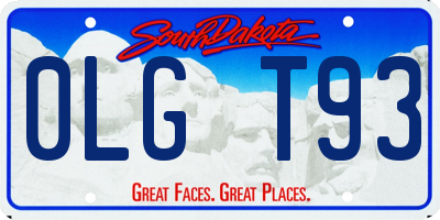SD license plate 0LGT93
