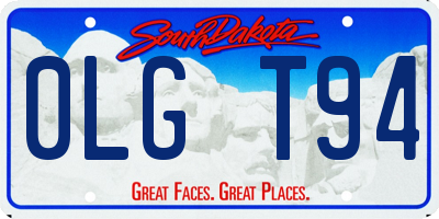 SD license plate 0LGT94