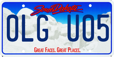 SD license plate 0LGU05