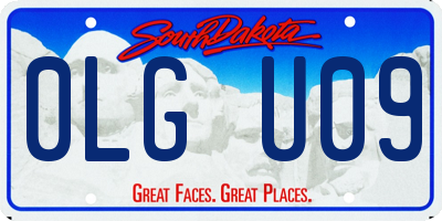SD license plate 0LGU09
