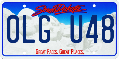 SD license plate 0LGU48