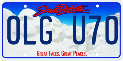SD license plate 0LGU70