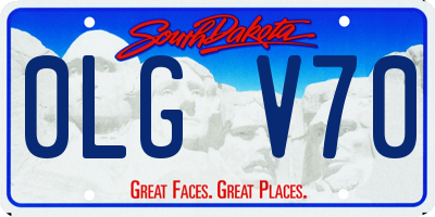 SD license plate 0LGV70