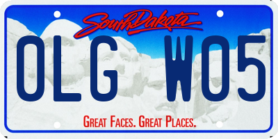 SD license plate 0LGW05