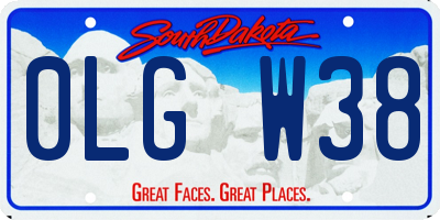 SD license plate 0LGW38