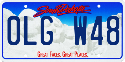 SD license plate 0LGW48