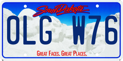 SD license plate 0LGW76
