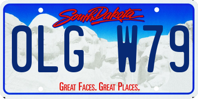 SD license plate 0LGW79