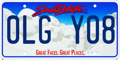 SD license plate 0LGY08