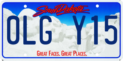 SD license plate 0LGY15