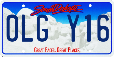 SD license plate 0LGY16