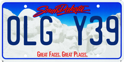 SD license plate 0LGY39